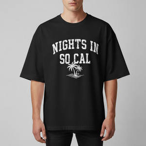 Camiseta de Cuello Redondo de Algodón con Estampado Gráfico Extra Grande para Hombre, Estilo Casual - Product Image 1