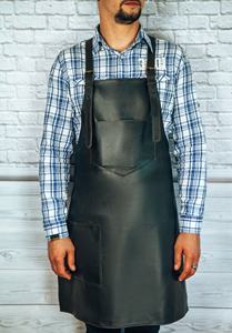 <b>Leather</b> <b>Apron</b> Muti Pocket for All Your Tool Full Length Kitchen LPN-0068 - Product Image 2