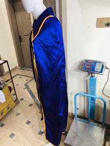 Royal Blue Graduation Ceremony Cape with Golden <b>Trim</b> & <b>Tassels</b> HSE - Product Image 6