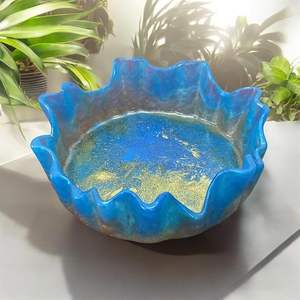 Tazón de Resina Artesanal, Decorativo Artístico con Diseño de Modelo de Calidad Suave y Seguro para Alimentos, para el Hogar y Regalos a Precio de India - Product Image 1