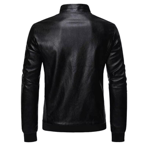 Chaqueta de Cuero para Hombre, Hecha a Mano con Cuero Vacuno Genuino, Fabricada en Sialkot, Pakistán, MOQ Bajo, Chaquetas de Cuero para Hombre de Alta Calidad - Product Image 6