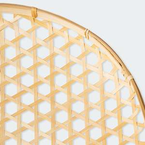 Ensemble de 6 paniers muraux en rotin, bambou et jonc de mer aux tons terreux en provenance du Vietnam avec des accents variés pour la décoration intérieure - Product Image 5