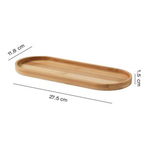 Serie Pucket resina verde naturale e vassoio di bambù Set da bagno singolo - Product Image 2