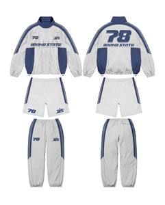 Survêtements pour hommes en nylon épais Ensemble de trois pièces avec logo personnalisé Grande taille OEM ODM Coupe-vent de sports d'hiver Panneau anti-pluie - Product Image 6