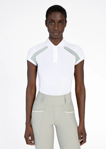 Women Athletic Horse Riding Shirt Lightweight <b>Short</b> <b>Sleeve</b> Breathable Stretch Fabric Equestrian <b>Base</b> <b>Layer</b> OEM Service - Product Image 4