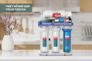 เครื่องกรองน้ำแบบ RO ระบบรีเวิร์สออสโมซิส6ขั้นตอนผลิตในประเทศเวียดนาม OEM ODM โดย Sunhouse รุ่นใหม่ (X2) - Product Image 6