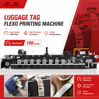 Machine d'impression flexographique pour étiquettes de bagages d'avion, type unité, 150 m/min, pour l'impression d'étiquettes de valises