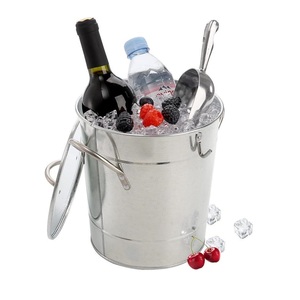 Double Wall <b>Ice</b> <b>Bucket</b> Insulated <b>Ice</b> <b>Bucket</b> <b>With</b> <b>Lid</b> Hammered Design Stainless Steel <b>Ice</b> <b>Bucket</b> - Product Image 4