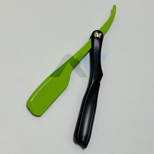 Navaja de Afeitar Profesional Tipo Pinza, Ligera, Plegable, con Mango de Plástico, Soporte de Hoja de Acero Inoxidable, Navaja Facial de Precisión - Product Image 6