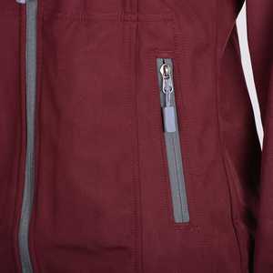 Chaqueta con capucha de mujer Polar consolidada de venta caliente en café oscuro Navegar con estilo de cremallera - Product Image 5