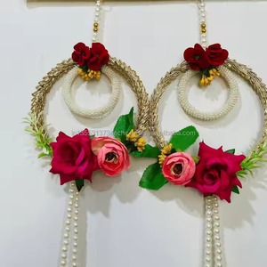 Colgante de pared de flores Ranunculus tradicional para Diwali Eid decoración de boda decoración de pared del hogar regalo festivo - Product Image 3