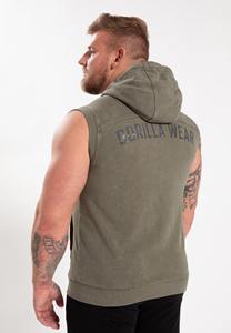 Best Selling Wholesale Men's Active wear lightweight Sleeve Less Hoodie Jacket Screen printed gym wear for men - Product Image 4