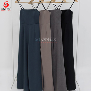 Combinaisons avec logo personnalisé pour femmes, barboteuse décontractée au genou pour femmes pour le printemps, vente en gros - Product Image 6