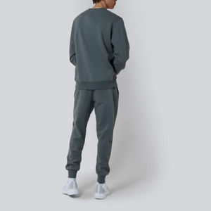 Sudaderas con Capucha y Pantalones Deportivos de Forro Polar con Logotipo Personalizado, Sudaderas Lisas sin Estampado, Cuello Redondo, Unisex, Conjunto Deportivo para Hombre - Product Image 3