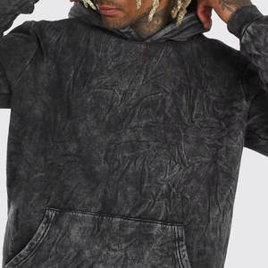 Fabrication pakistanaise sweats à capuche lavés à l'acide tenue décontracté sweats à capuche lavés à l'acide logo personnalisé sweats à capuche lavés à l'acide - Product Image 6