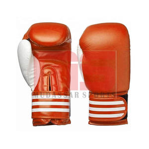 Guantes de boxeo de cuero PU de alta calidad OEM logotipo personalizado profesional 12oz 14oz 16oz guantes para entrenamiento de gimnasia al por mayor - Product Image 4