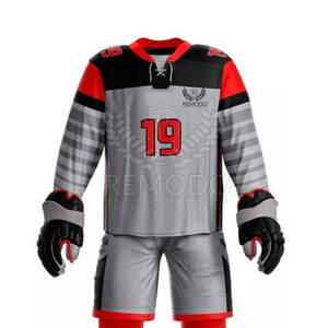 Uniforme de hockey sur glace respirant avec logo personnalisé, uniforme de hockey sur glace de fabrication professionnelle pour la vente en ligne - Product Image 3