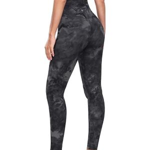 High Waist Plus Size Casual Fitness Wear Solid <b>Pattern</b> Custom Design Digital Printing Breathable Quick Dry Workout Drawstring - Product Image 3