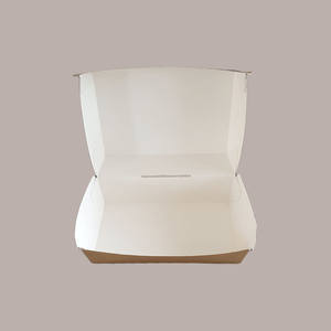 100 Pcs Disposable Havana 150x100H70 Rectangular Sandwich/Hamburger Holder for <b>Lunches</b> - Product Image 3