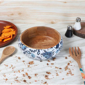 Cuenco para servir clásico redondo de diseñador estándar, cuenco de comida de material de madera de gran tamaño de primera calidad al precio más bajo - Product Image 5