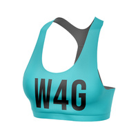 Soutien-gorge de sport personnalisé léger et confortable pour femme, maintien élevé, respirant, sans coutures, avec logo imprimé sur le devant, grandes tailles