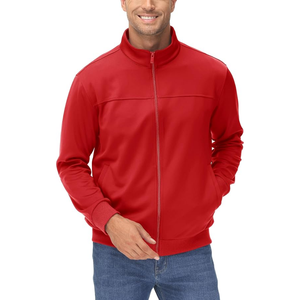 Chaquetas de pista de carreras de calidad superior con estilo OEM para hombre, a prueba de viento, logotipo personalizado, cuello levantado de poliéster, cierre de cremallera impreso - Product Image 3