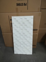 Panneau mural en pierre PU d'usine, panneau de roche artificielle en polyuréthane, installation facile, panneau décoratif pour façade extérieure