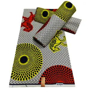 Tissu africain imprimé à la cire 100% coton Design classique Textile Ankara Pagne Batik Nigeria Tissus en cire Pagne à coudre