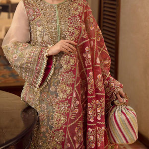 Elegante Salwar Kameez Estilo Pakistaní, Vestido de Novia Listo para Usar, Traje Salwar Cosido para Fiestas - Product Image 5