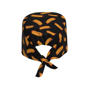 Reusable Medical <b>Scrub</b> Hats Knitted Cotton Polyester Custom Logo Printed High Quality Hospital Uniform Accessories Needle - Product Image 2