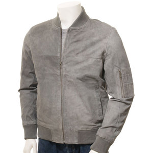 Vente chaude hommes hiver Bomber Style veste en cuir de haute qualité 100% cuir véritable fabriqué avec veste de couleur ciblée pour hommes - Product Image 2