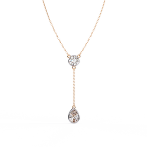 Collar con Colgante de Diamante Cultivado en Laboratorio de Oro de 18K, Hermoso Amuleto para Chicas con Alto Lujo y Estilo - Product Image 2