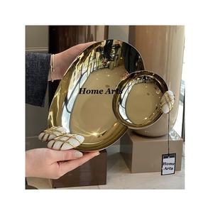 Cuenco de chocolate de color dorado con diseño de tendencia, cuenco para servir comida de forma redonda de calidad superior al precio más bajo - Product Image 3