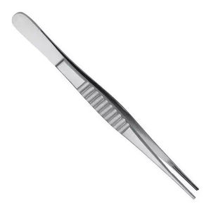 High Quality Dental Tweezers Stainless Steel Curved Serrated Beak Forceps <b>Tissue</b> Pliers <b>Cotton</b> Dental Dressing Pliers - Product Image 4