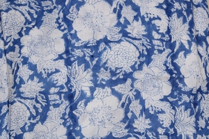 Caftán con estampado de bloque indio, algodón orgánico puro, ligero, corto, ropa de dormir, estampado Floral, ropa de playa, vestido de verano - Product Image 4