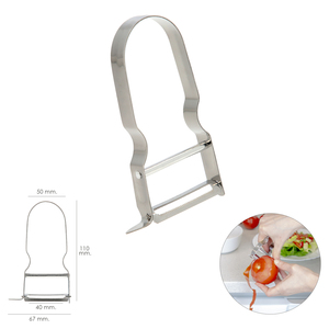 Sbucciatore per pomodori in acciaio inox 6,7 x 11 cm. - Product Image 2