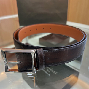 Cinturón de cuero para hombre con patrón decorativo a la moda al por mayor de fábrica, cinturón de cintura para hombre, cinturón de cuero genuino transpirable - Product Image 4