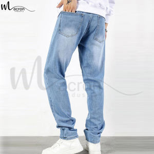 กางเกงยีนส์เอวสูงปานกลางระบายอากาศสำหรับผู้ใหญ่กางเกงลำลองทรงตรงแฟชั่นใหม่ออกแบบได้ตามต้องการ - Product Image 6