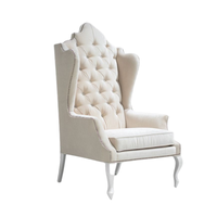 Chaises Trônes Modernes de Luxe en Bois Massif, Modèles Roi et Reine, à Dossier Haut, pour Usage Domestique et Hôtelier, Événements de Mariage, Direct Usine