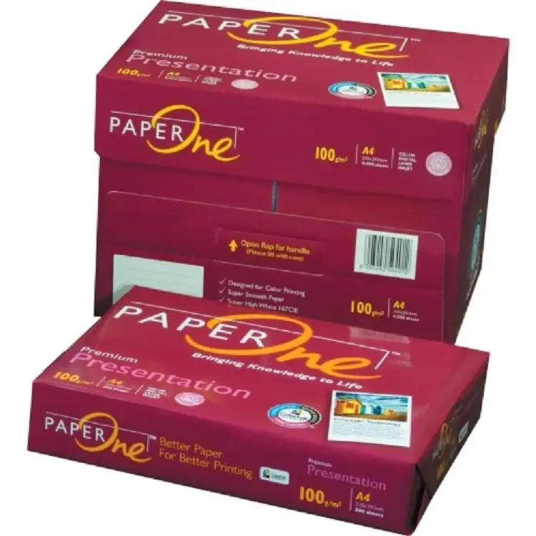PaperOne 80gsm Photocopy paper for sale Factory price 100% Woold Pulp 70gsm A4 Paper