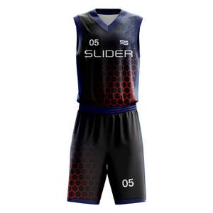 Muestras gratis de nueva camiseta de baloncesto y pantalones cortos de baloncesto personalizados para hombre sublimado Reversible uniforme de baloncesto - Product Image 1