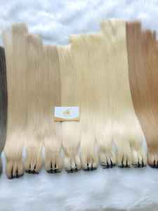 Extensions de cheveux vierges non traités, naturels, lisses et ondulés, Remy, cheveux vietnamiens bruts, cuticules alignées, 8-32 pouces, 100 grammes, tissage doux - Product Image 5