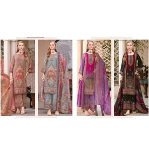 Cotton Digital Print Handwork Aariwork Jarpan Women's Saree <b>Dress</b> Material-Modern <b>Reversible</b> Quick Dry Wrinkle Free Party - Product Image 5