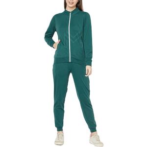 Conjunto de Pantalones Deportivos de Talla Grande para Mujer, Moda Invierno 2026, 100% Algodón, Logotipo Personalizado OEM, Color Sólido, Top Corto Lavado - Product Image 1