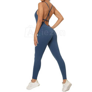 Combinaison d'entraînement respirante pour femmes Yoga Gym Fitness One Piece Activewear Suit à vendre en Stock - Product Image 2