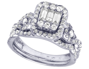 Anillo de compromiso de halo de diamante de moissanita de plata S925 y diamante de corte redondo para mujer - Product Image 2