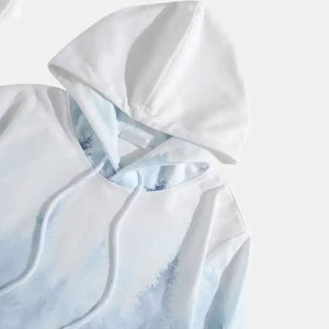 เสื้อฮู้ดโอเวอร์ไซส์ผ้าคอตตอนสำหรับผู้ชาย, เสื้อกันหนาวผ้าฝ้าย100% โอเวอร์ไซส์ผ้าหนาพิมพ์ลายสีพื้นเสื้อสไตล์ฮิปฮอปมีปก - Product Image 2