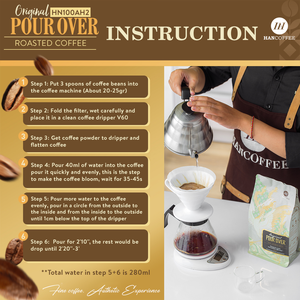 กาแฟฮันคอฟฟี่ พรีเมี่ยม ออริจินัล แบบกรอง 100% อาราบิก้า เมล็ดกาแฟคั่วเต็มเมล็ด สำหรับกรองพิเศษ โรงงานผู้ผลิต รับผลิตแบบ OEM/ODM - Product Image 5