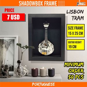 Guitare portugaise miniature Tram Lisbonne 20 cm - Product Image 2