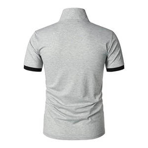 เสื้อโปโลผู้ชายวัสดุนิ่มระบายอากาศได้ดีทนทานป้องกันริ้วรอยเข้ารูปเสื้อโปโลออกแบบโลโก้ได้ตามต้องการ - Product Image 3